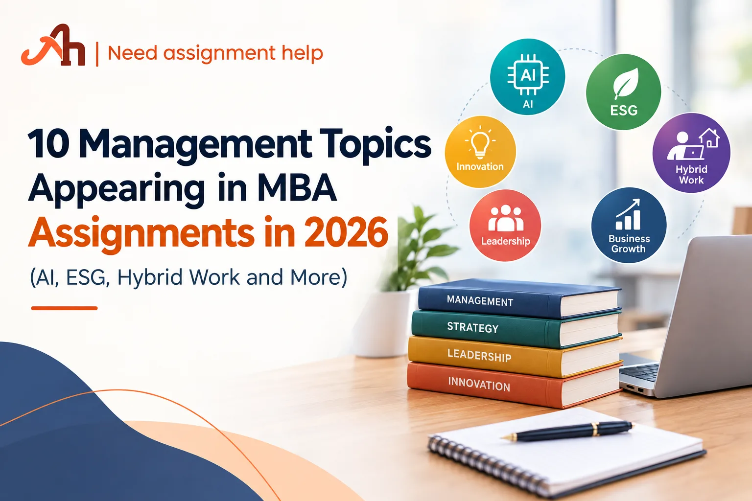 10 Management Topics Appearing in MBA Assignments in 2026 (AI, ESG, Hybrid Work and More)